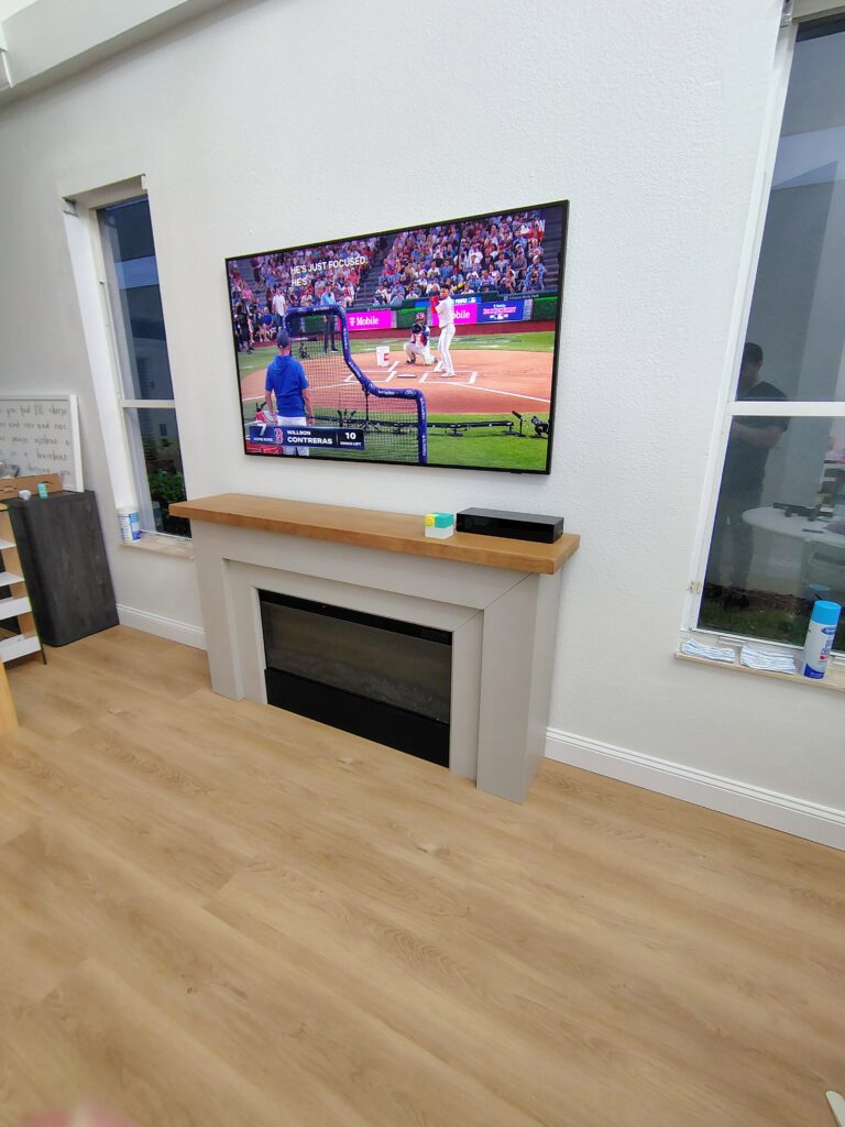 65" Samsung Frame mounted in Riverview, FL