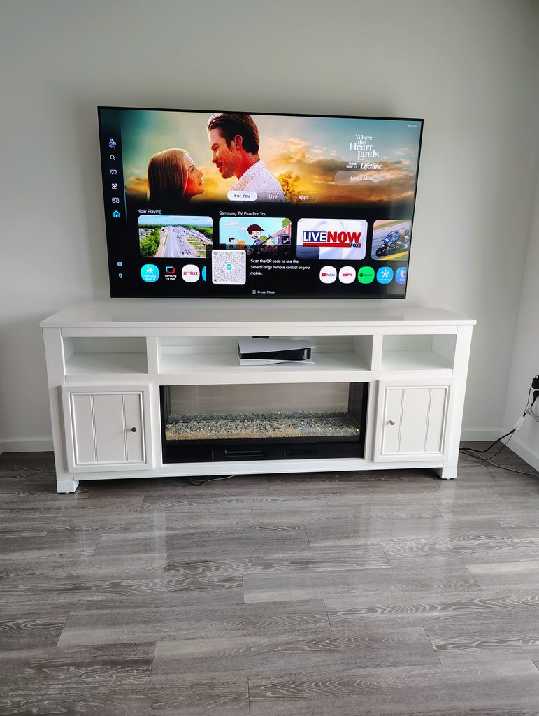 75" TV mounted in Gibsonton, Florida